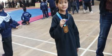 سرینگر کی 6سالہ خطیبہ نے نیشنل پینک سلات چیمپئن شپ میں گولڈ میڈل جیتا