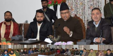 ممبر پارلیمنٹ غلام علی کھٹانہ نے ضلع سری نگر میں ترقیاتی سرگرمیوں کا جائزہ لیا