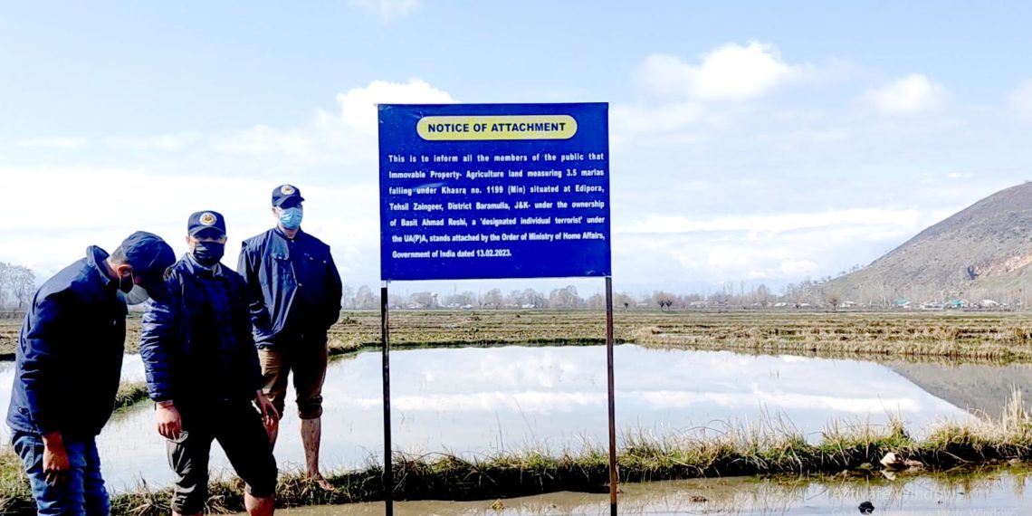 این آئی اے نے جموں و کشمیر کے بارہمولہ میں حزبجنگجوکی جائیداد قرق کی