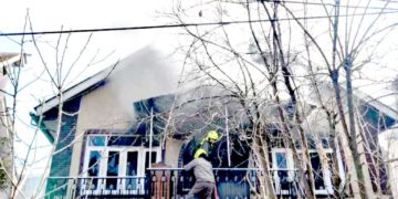 سری نگرمیں آتشزدگی، دو منزلہ مکان کو جزوی نقصان