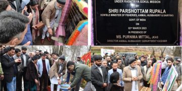 مرکزی وزیر نے رنبیر باغ میں 21.63 کروڑ کے فروزن سیمن سٹیشن کا سنگ بنیا د رکھا