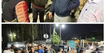 صوبائی کمشنر کشمیر نے سری نگر شہر کے جاری ایس ایس سی ایل پروجیکٹوں کا رات دیر گئے سائٹ کا دورہ کیا