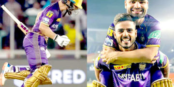 نتیش رانا نےجیت کے بعد رنکو کے خصوصی بلے کی کہانی شیئر کی