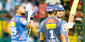 آئی پی ایل: پورن، اسٹوئنس نے ایل ایس جی کو آر سی بی پر سنسنی خیز جیت دلائی