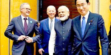 کواڈ (چار فریقی سیکورٹی ڈائیلاگ)لیڈرز 24 مئی کو سڈنی میں تیسری ذاتی ملاقات کے لیے ملاقات کریں گے