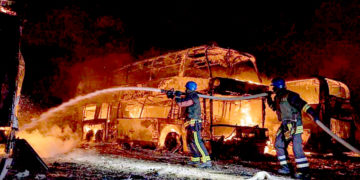 کیف پر غیر معمولی شدت کا فضائی حملہ