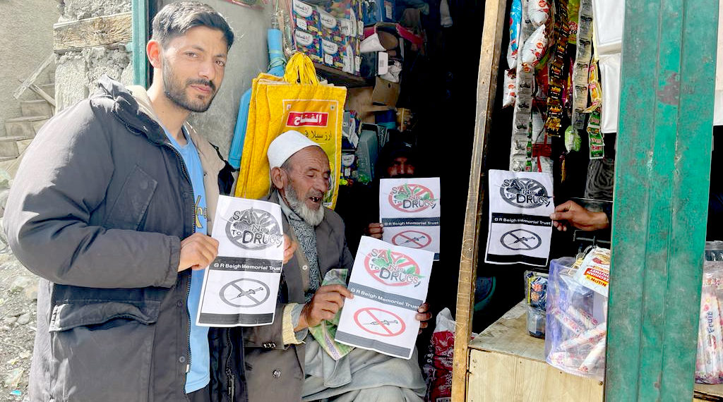 دراس کرگل، شوپیاں اور سرینگر میں نشہ مکت ابھیان چلایاگیا