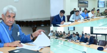 ایل جی سنہا نے نارکو کوآرڈینیشن سینٹر کی 5ویں یو ٹی سطح کی میٹنگ کی صدار ت کی