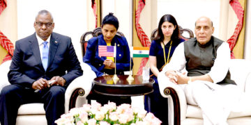 راج ناتھ نے امریکی وزیر دفاع لائیڈ آسٹن سے بات چیت کی