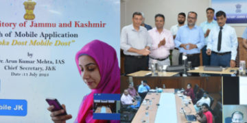 چیف سیکرٹری نے جموں کشمیر میں سٹیزن سنٹرک سروسز میں انقلاب لانے والی موبائل دوست ایپلی کیشنز کا کیا آغاز