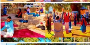 محکمہ آیوش کی طرف سے بھالڑہ میں یوگا سیشن کا انعقاد۔