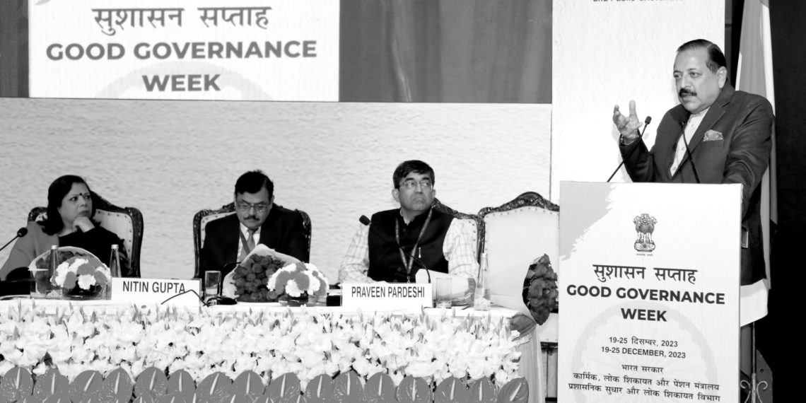 ڈاکٹر جتیندر نے ’گڈ گورننس ویک‘ کا افتتاح کیا، ورک کلچر میں تبدیلی کی ستائش کی