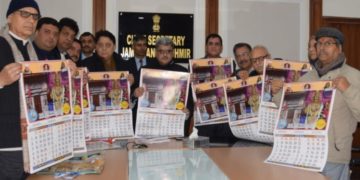 چیف سیکرٹری نے ریڈیو شاردا کا ہیریٹیج کلینڈر جاری کیا