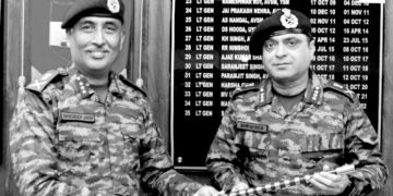 لیفٹیننٹ جنرل نوین سچدیوا نے نگروٹا کی وائٹ نائٹ کور کی کمان سنبھالی