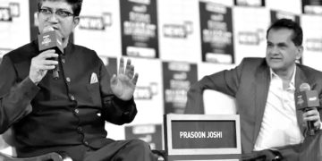 رائزنگ بھارت:رسون جوشی اورامیتابھ کانت نےلیاحصہ، کہا۔ اب،وقت بھارت کاہے