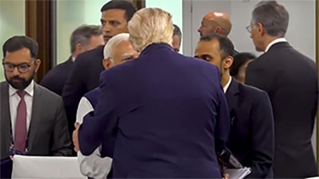 فرانس میںG7 سربراہی اجلاس، مودی اورٹرمپ میںمختصرملاقات