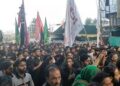 آٹھویں محرم کا روایتی جلوس برآمد، اعزاداروں کی نوحہ خوانی