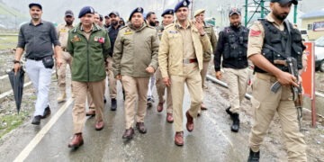 امرناتھ یاترا ،آئی جی پی کا بال تل بیس کیمپ کا دورہ، سیکورٹی صورتحال کا جائزہ